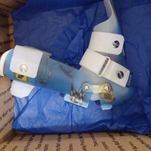Blue and White Orthopedic Brace
